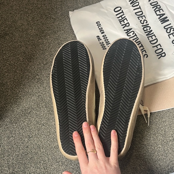 Golden Goose Low-Top Sneakers in Cream with Silver Accents *see comment* - Picture 6 of 7